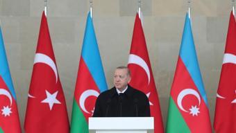 Cumhurbaşkanı Erdoğan, Azerbaycanın başkenti Baküye gitti
