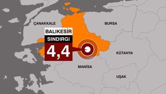 SON DAKİKA... Balıkesirde 4.4 büyüklüğünde deprem