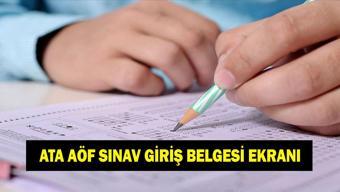 ATA AÖF SINAV GİRİŞ BELGESİ ALMA EKRANI 2025 ATA AÖF Güz dönemi sınavları ne zaman yapılacak İşte 2025 ATA AÖF sınav tarihleri
