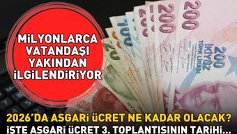 ASGARİ ÜCRET 3. TOPLANTISI NE ZAMAN 2026 asgari ücret zammı ne zaman açıklanacak, ne kadar olacak Yüzde 20, 30, 40 zam senaryoları