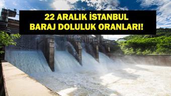 İSTANBUL BARAJ DOLULUK 22 ARALIK: İSKİ İstanbul Baraj Doluluk Oranı Ne Barajlar Ne Durumda