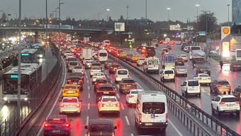 İstanbulda trafik kilit Yüzde 85i gördü