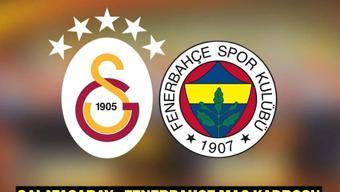 GALATASARAY - FENERBAHÇE MAÇ KADROSU | GS FB Süper Kupa Maçı Muhtemel 11’ler Galatasaray Fenerbahçe Maçı Hakem Kadrosunda Kimler Var