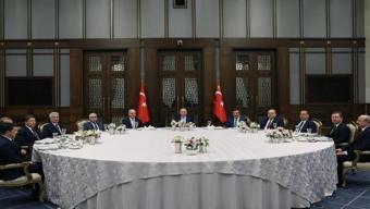 Cumhurbaşkanı Erdoğan yasama, yürütme ve yargı organlarının temsilcileriyle bir araya geldi