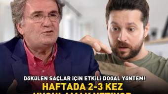 Prof. Dr. İbrahim Saraçoğlundan dökülen saçlar için etkili doğal yöntem Haftada 2-3 kez uygulamak yetiyor