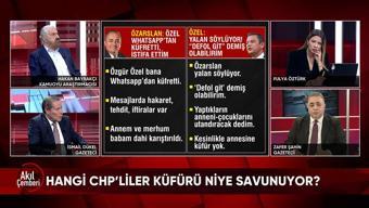 Özelin küfürlü mesajları savcılıkta: Hangi CHPliler küfrü niye savunuyor Netanyahu niye alelacele ABDye gidiyor Akıl Çemberinde konuşuldu