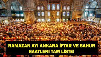 Ankara İftar Vakti: Ramazan’ın 6. Gününde Oruç Ne Zaman Açılacak Bugün Ankarada İftar ve Sahur Ne Zaman Yapılacak