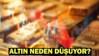 ALTIN FİYATLARI NEDEN DÜŞÜYOR Altın rekor yükselişin ardından düşüşte