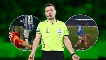 Trabzonspor - Galatasaray maçının tartışmalı pozisyonları Barış Alper Yılmaz kırmızı kart görmeli miydi