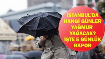 İSTANBULA YAĞIŞ NE ZAMAN GELİYOR Hangi Gün Yağmur Yağacak, Kaç Gün Sürecek İstanbul 5 Günlük Hava Tahmin Raporu...