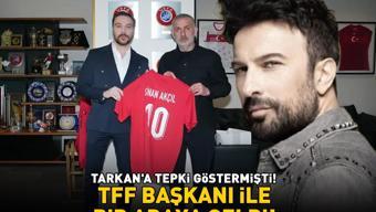 Milli Takım için yeni marş heyecanı Tarkana tepki göstermişti Sinan Akçıldan TFF Başkanı İbrahim Ethem Hacıosmanoğluna ziyaret
