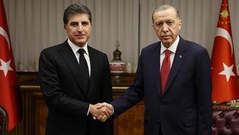 Cumhurbaşkanı Erdoğan, IKBY Başkanı Barzani ile görüştü
