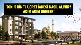 TOKİ PARA İADESİ NASIL ALINIR 2026 TOKİ İstanbul Kurası Sonrası 5 Bin TL TOKİ Başvuru Ücreti Geri Alma Rehberi