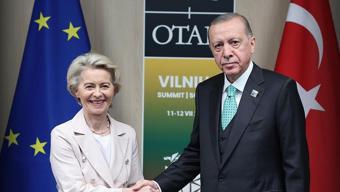 SON DAKİKA | Cumhurbaşkanı Erdoğan, Ursula von der Leyen ile görüştü
