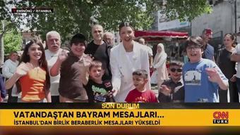 Vatandaştan bayram mesajları...