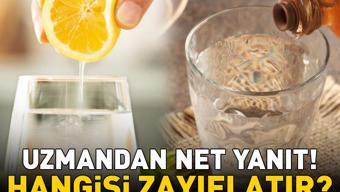 Zayıflamak için limonlu su mu, sirkeli su mu Prof. Dr. Osman Müftüoğlu noktayı koydu