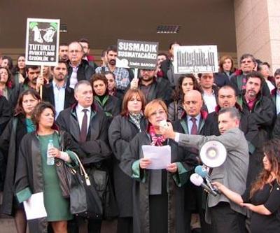 Avukatların tutuklamasını protesto eden avukatlara hapis istemi