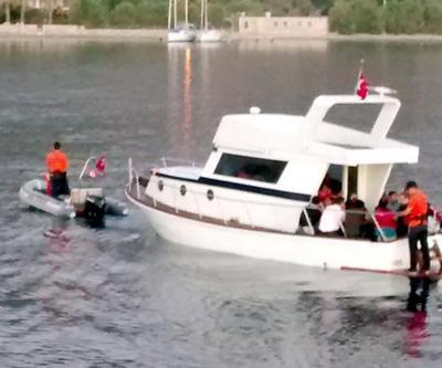 Ege Denizinde kaçakları taşıyan tekne battı