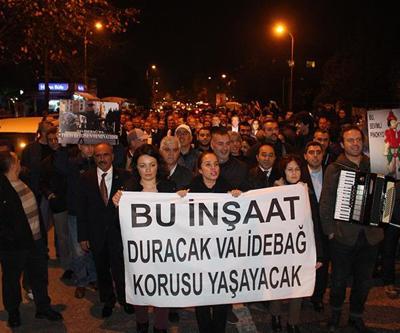 1500 kişi Validebağ için yürüdü