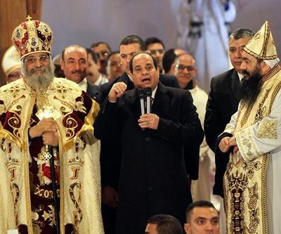 Mısır Cumhurbaşkanı Sisi, Noel ayinine katıldı