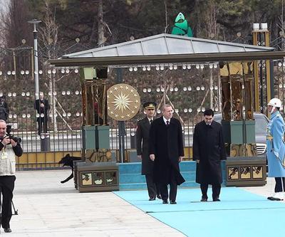 Erdoğan, Türkmenistan Devlet Başkanını ağırladı