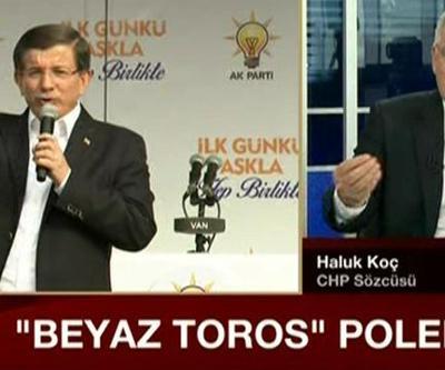 CHPden Davutoğluna beyaz Toros yanıtı