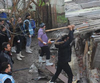 Yedikule bostanlarında yıkım başladı