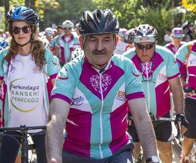 Müezzinoğlu kansere karşı pedal çevirdi