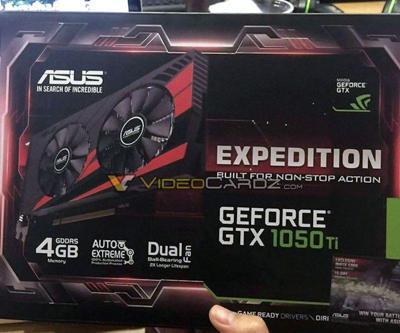Asus GTX 1050Tİ ortaya çıktı