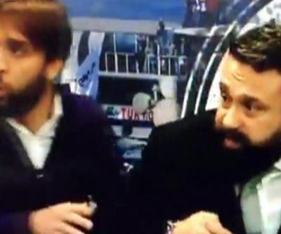 Patlama BJK TV canlı yayınına yansıdı