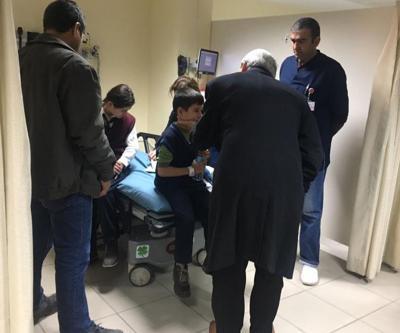 Öğrenci servisi şarampole yuvarlandı