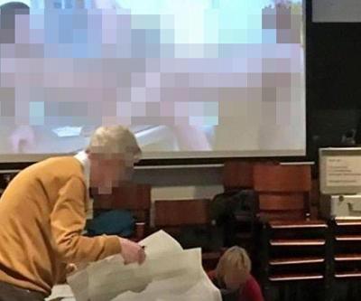 Oy sayım merkezinde porno yayın