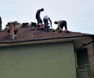 5 katlı apartmanın çatısında dikkat çeken görüntü