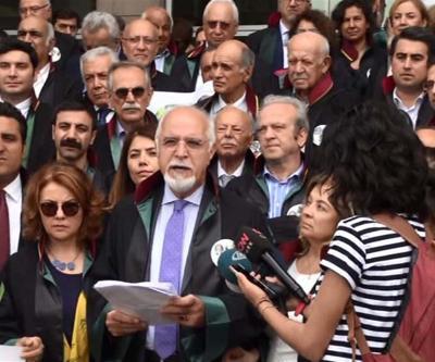 Avukatlardan adliye önünde Cumhuriyet gazetesi eylemi