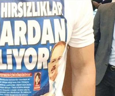 CHPli üye toplantıya Tüm hırsızlıklar imardan geliyor basılı tişörtle geldi