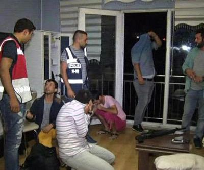Günlük kiralık evlere polis baskını