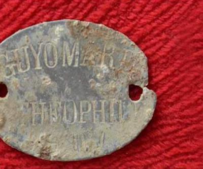 Fransız askerin künyesi 102 yıl sonra bulundu