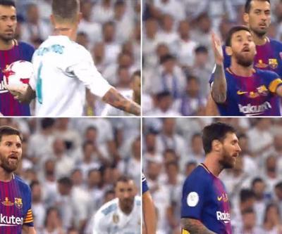 Sergio Ramosun hareketine Messi küfürle karşılık verdi