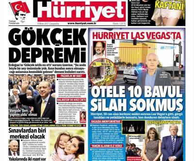 4 Ekim 2017 - Gazete manşetleri