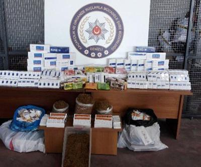 Denizlide kaçak sigara ve tütün operasyonu: 93 gözaltı