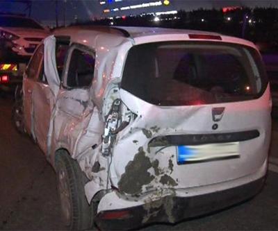 Basın Ekspres Yolunda zincirleme kaza: 3 yaralı