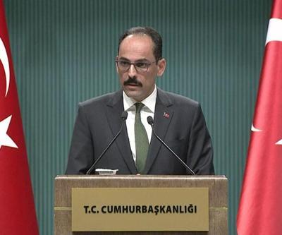 İbrahim Kalından silah yardımı yorumu: Kabul edilemez