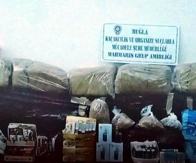 Marmariste bir marketten 50 bin liralık kaçak tütün çıktı