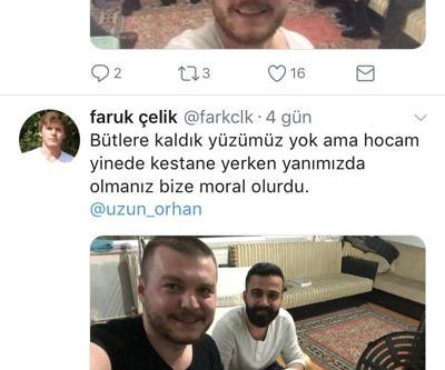 Öğrenciler davet etti, rektör kestane yemeye gitti