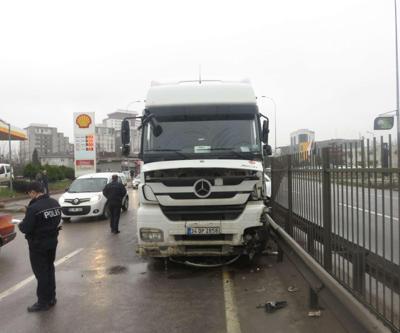 Şile yolunda hafriyat kamyonu dehşeti