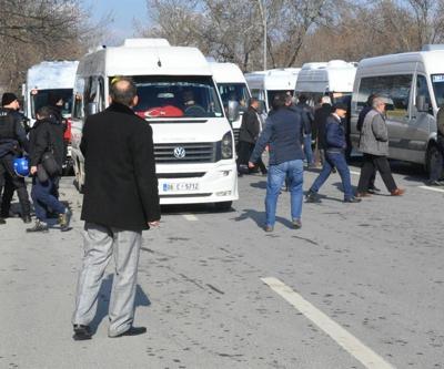 Ankarada servisçi eylemine polis müdahalesi
