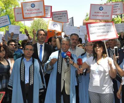 Gazi Üniversitesinde bölünmeye karşı protesto