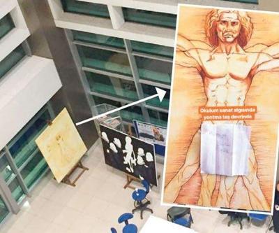 Üniversitede Leonardo da Vinci’nin eserine sansür