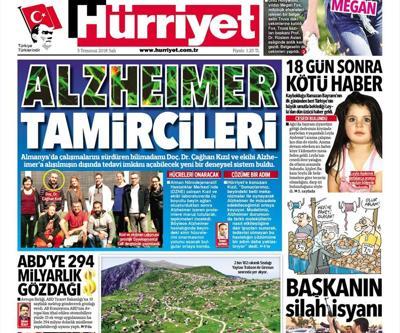 3 Temmuz 2018 - Gazetelerin birinci sayfaları