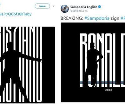 Sampdoria Ronaldoyu transfer ettiğini böyle duyurdu